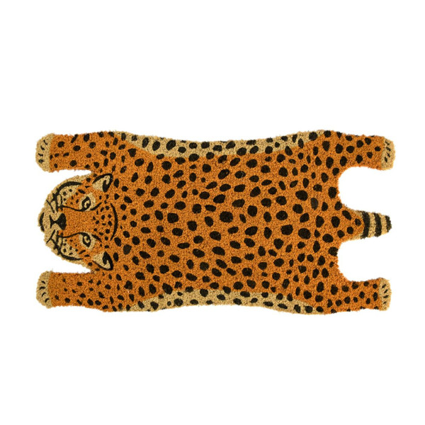 Wycieraczka gepard z włókna kokosowego 75×38 cm dywanik 946612