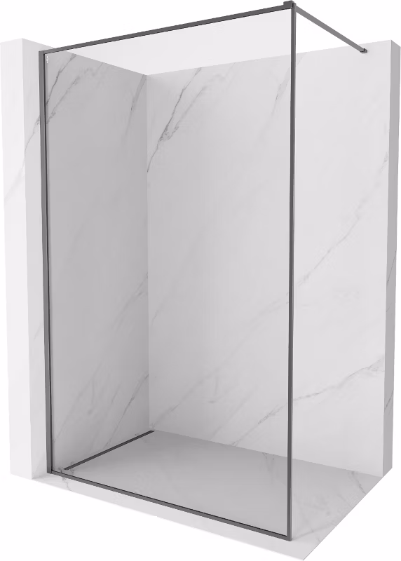 Ścianka prysznicowa Mexen Kioto-F gun metal 100×202 cm 800-100-104-95-001 szt.