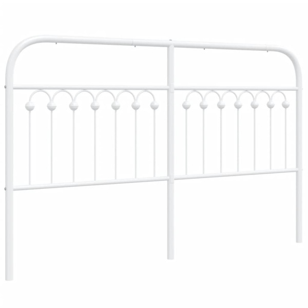 Zagłówek Biały 150 cm Stal vidaXL 514953