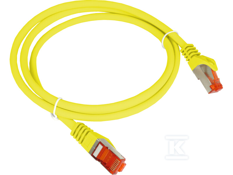 Patchcord F/UTP kat.6 PVC 2.0m żółty ALANTEC KKS6ZOL2.0