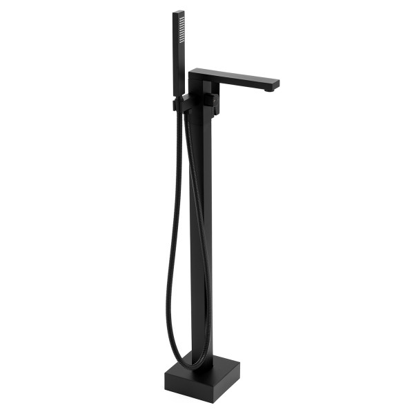 Yoka Home GAPPO bateria wannowa wolnostojąca czarna – zestaw prysznicowy 1005444