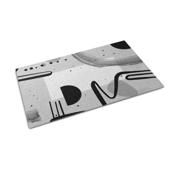 Wycieraczka wewnętrzna 90×60 Geometryczne wzory szara mata Tulup 1024173