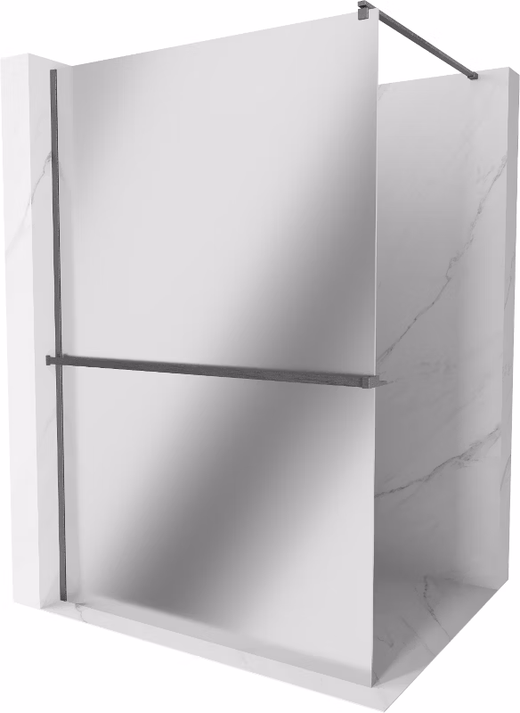 Ścianka prysznicowa Mexen Kioto+ gun gray 130×200 cm 800-130-121-66-50 1 szt.