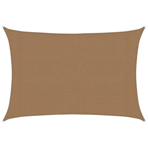 Żagiel przeciwsłoneczny, 160 g/m², kolor taupe, 3×5 m, HDPE 633371