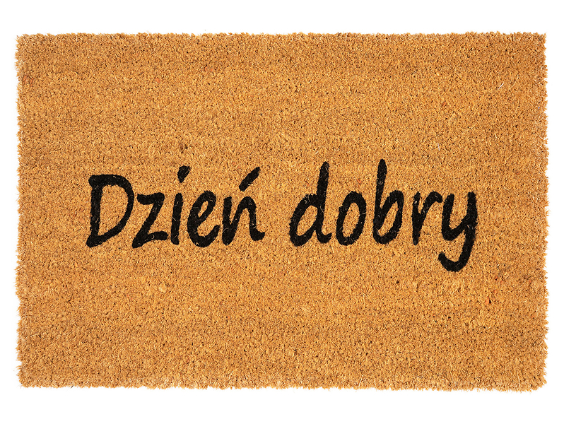 Wycieraczka Dzień Dobry 40×60 cm brązowo-czarna 29812