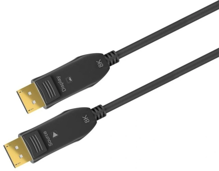 Optyczny hybrydowy kabel połączeniowy DisplayPort 2.0 (AOC),, 20m, 64867