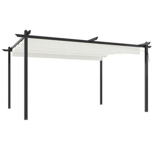 Zadaszenie ogrodowe Kremowy 4 x 3 x 2.2 m Tkanina vidaXL 507867