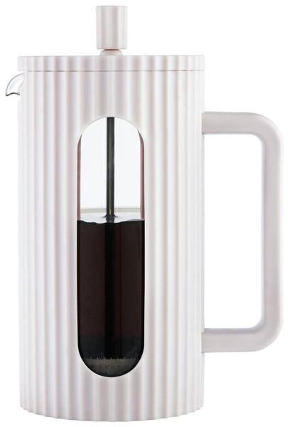 Zaparzacz do herbaty kawy szklany French Press 1000 ml kremowy KLAUSBERG 652904