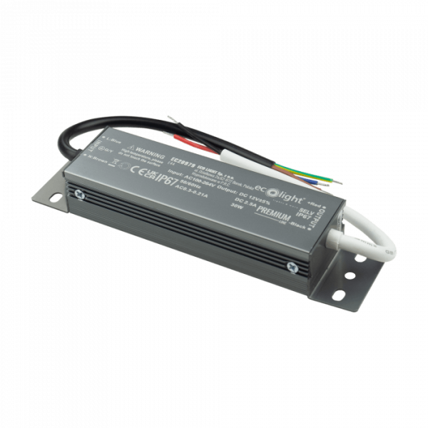 Zasilacz do taśmy LED hermetyczny PREMIUM 30W 12V IP67 Ecolight 1003761
