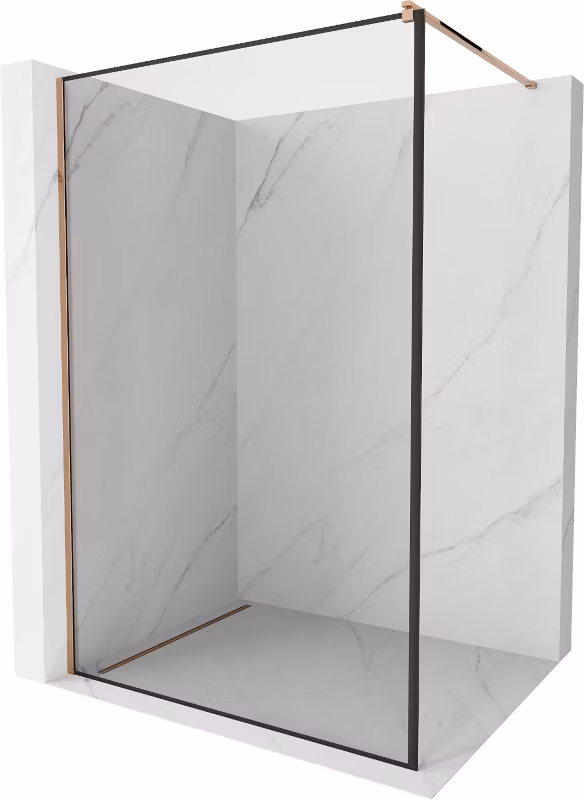 Ścianka prysznicowa Mexen Kioto czarny wzór 50×200 cm 800-050-101-60-70 1 szt.