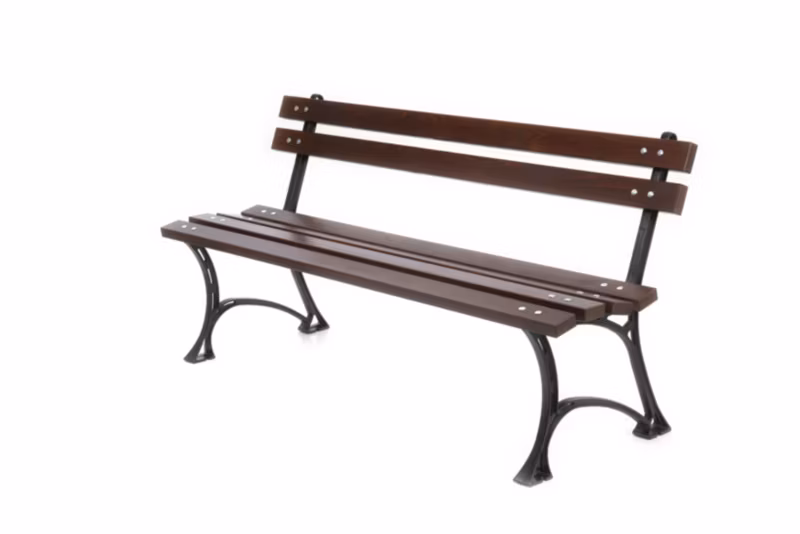 Ławka ogrodowa Baster żeliwna z oparciem 0119 150cm palisander 1 szt.