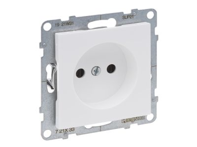 Gniazdo 2P 16 A 250 V zaciski śrubowe, biały, Suno | 721133 Legrand
