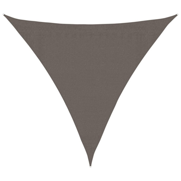 Żagiel ogrodowy HDPE trójkątny 3,6×3,6×3,6 m Antracyt 642486
