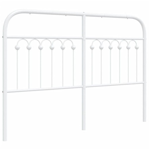 Zagłówek Biały 135 cm Stal vidaXL 515092
