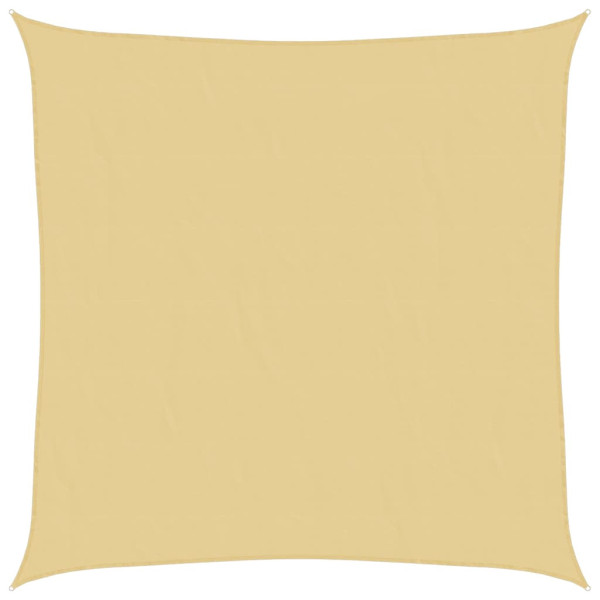 Żagiel przeciwsłoneczny, piaskowy, 4×4 m, 100% poliester 642490