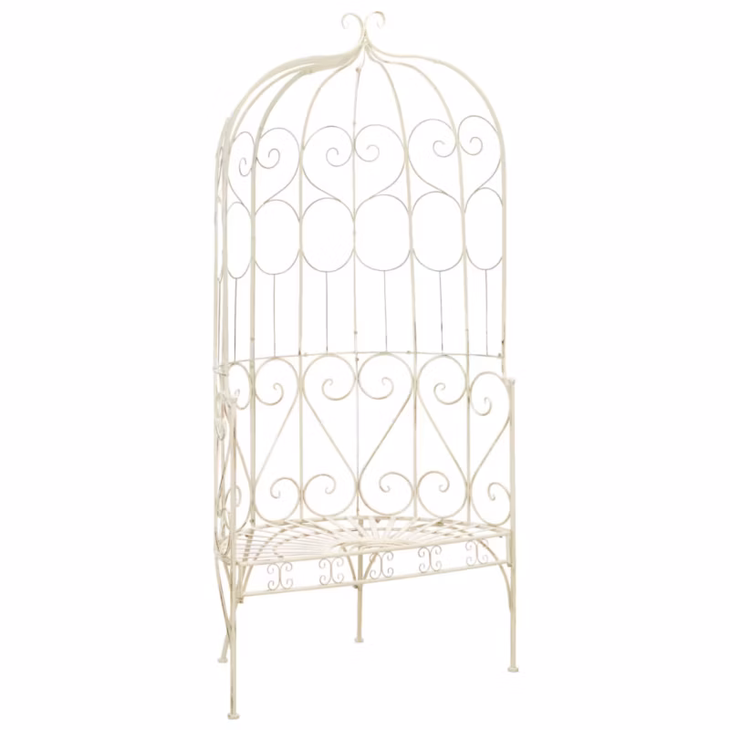 Ławka ogrodowa vidaxl 95 cm 45432 biały 1 szt
