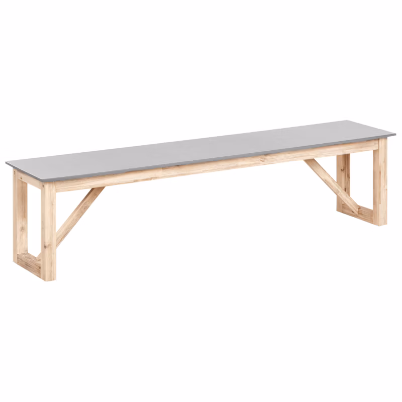 Ławka ogrodowa Notteri 180 cm Beton Szary 1 kpl