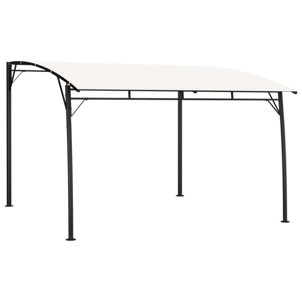Zadaszenie ogrodowe Kremowy 3 x 3 x 2.55 m Poliester vidaXL 509066