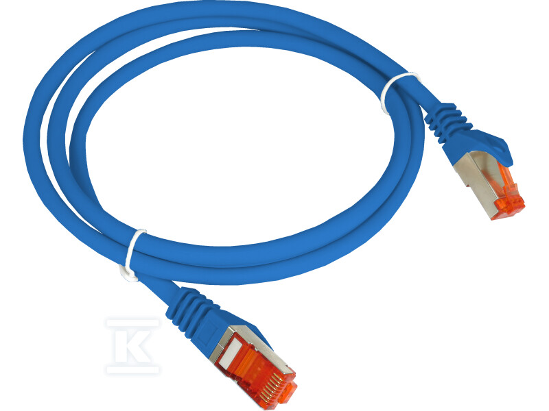 Patchcord S/FTP kat.6A LSOH 1.0m niebieski ALANTEC KKS6ANIE1.0