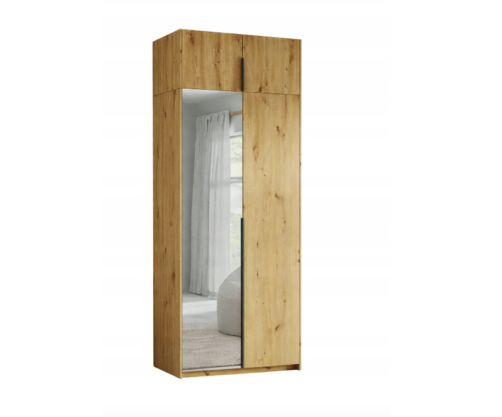 Wysoka Artisan Szafa 100cm z Nadstawką Lustrem i półkami ADA tx 989653