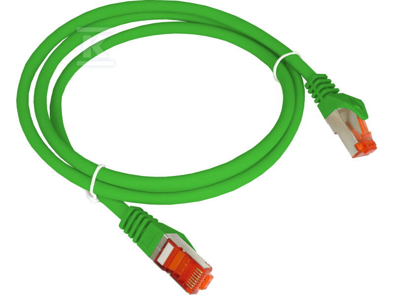 Patchcord F/UTP kat.6 PVC 2.0m zielony ALANTEC KKS6ZIE2.0