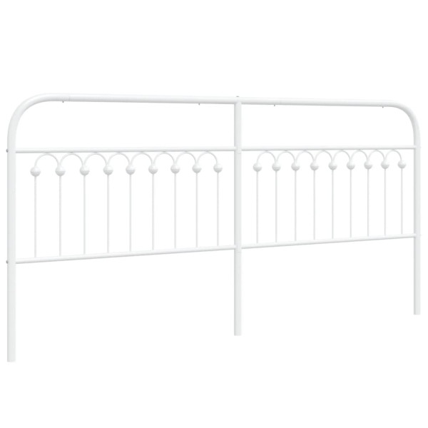 Zagłówek Biały 193 cm Stal vidaXL 514920