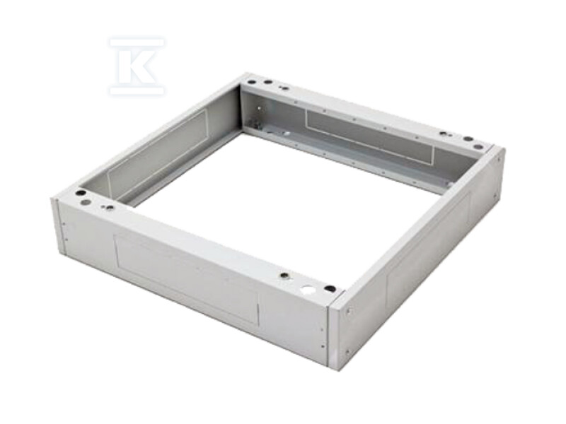 Cokół do szaf zewnętrznych 19″, szer. 600 x głęb. 600 mm x wys. 100mm, kolor szary ALANTEC SA-CS-SZ-600-600-S