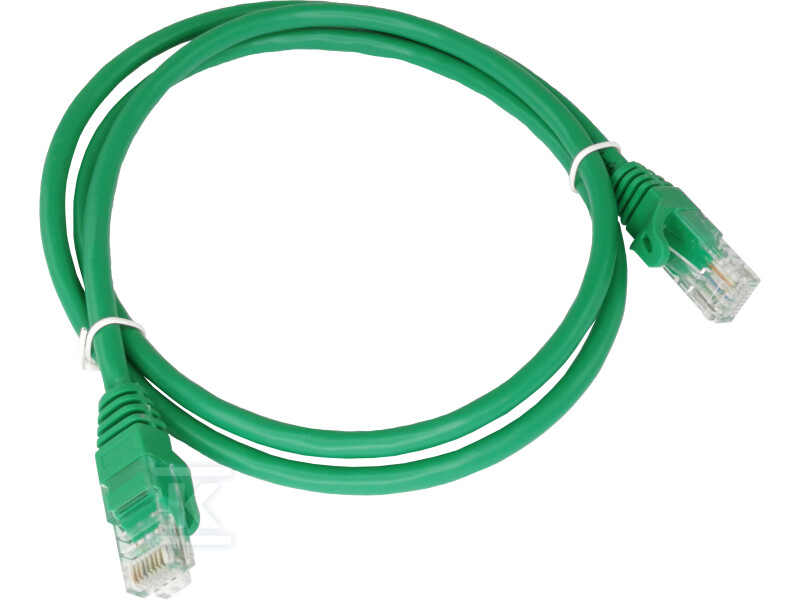 Patchcord U/UTP kat.6 PVC 0.5m zielony ALANTEC KKU6ZIE0.5