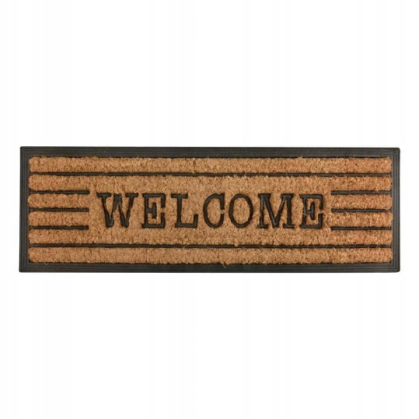 Wycieraczka Zewnętrzna pod Drzwi „Welcome” Kokos + Guma 940080